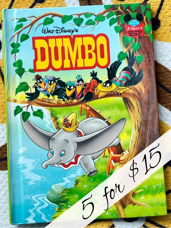 Disney Other - Vintage 1996 Disney Dumbo Hardcover Book First American Edition